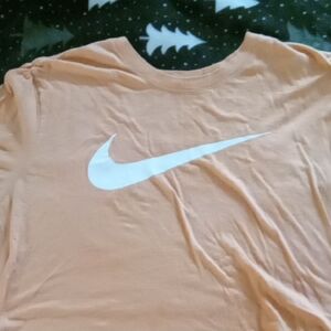 Nike Peach T-Shirt with White Logo